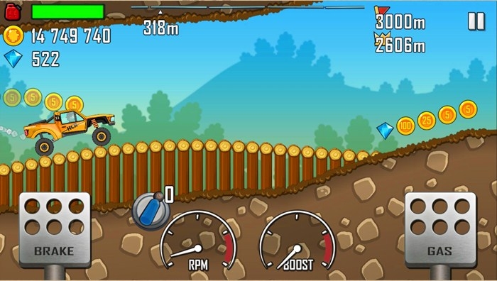 How do you get coins fast in hill climb racing