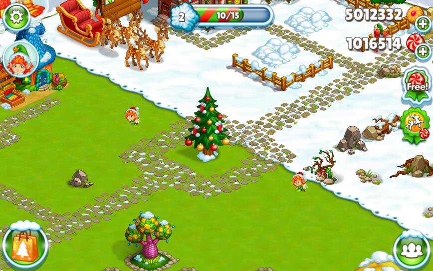 Farm Snow: Happy Christmas Story With Toys & Santa Mod