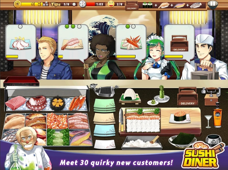 Sushi Diner - Fun Cooking Game MOD