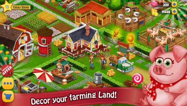 Farm Day Village Farming: Offline Games