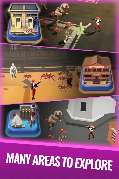Zombie games - Zombie run; shooting zombies Mod