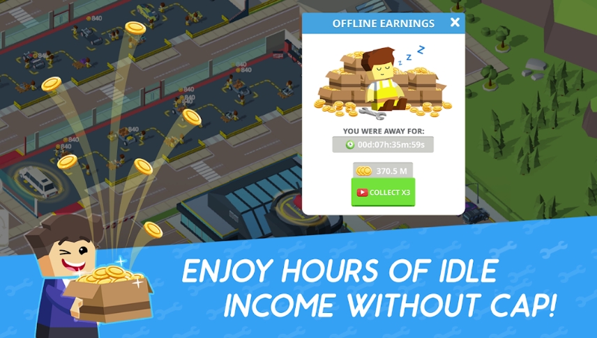 Idle Mechanics Manager – Car Factory Tycoon Game Mod