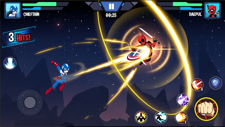 Stickman Superhero - Super Stick Heroes Fight Mod