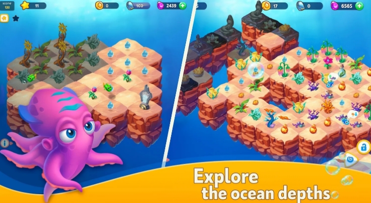 Sea Merge! Fish Aquarium Game & Ocean Puzzle Mod