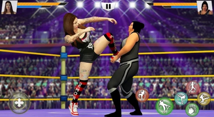 Bad Girls Wrestling Game: GYM Women Fighting Games Mod