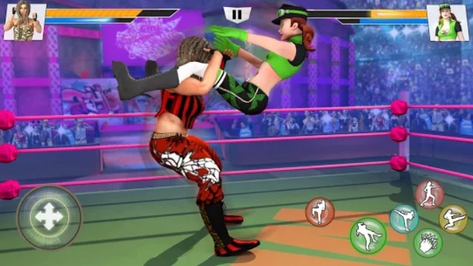 Bad Girls Wrestling Game: GYM Women Fighting Games Mod