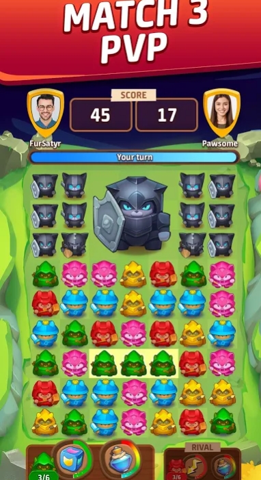 Cat Force - PvP Match 3 Puzzle Game Mod