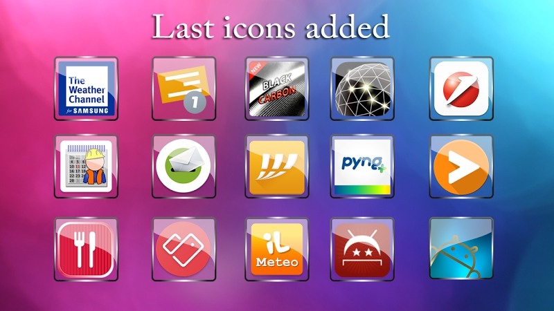 Glass Icon Pack Nova/APEX/ADW change icons