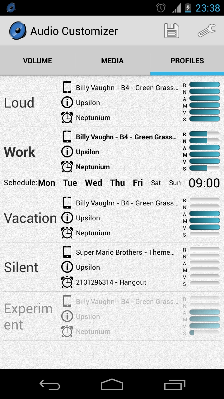 Audio Customizer - Volume and Ringtones manager