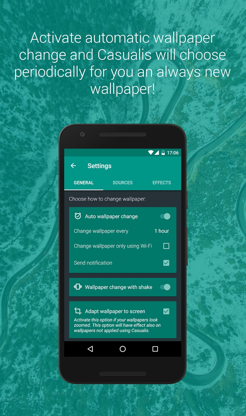 Casualis:Auto wallpaper change