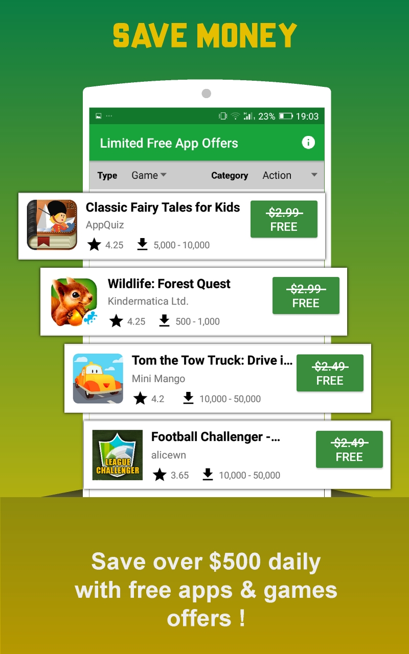 Limited free app offers