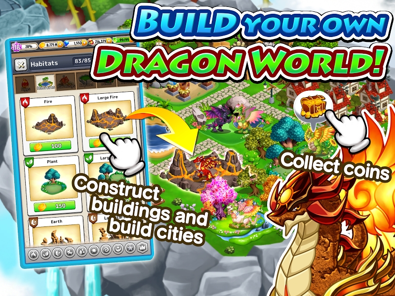 Dragon x Dragon -City Sim Game