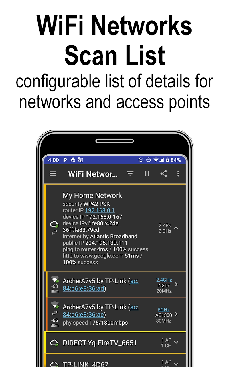 analiti - WiFi Tester & Analyzer