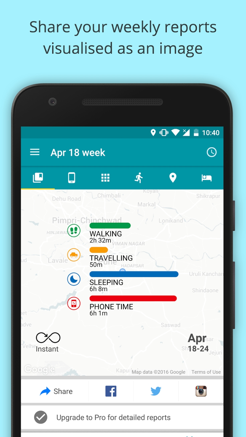Instant - Quantified Self, Track Digital Wellbeing