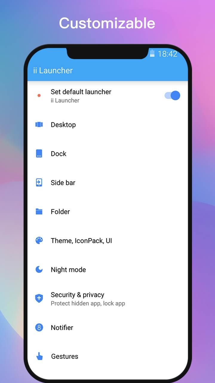 ii Launcher for Phone X & Phone 8