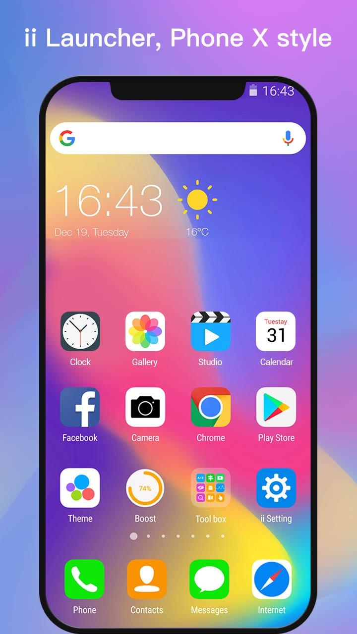 ii Launcher for Phone X & Phone 8