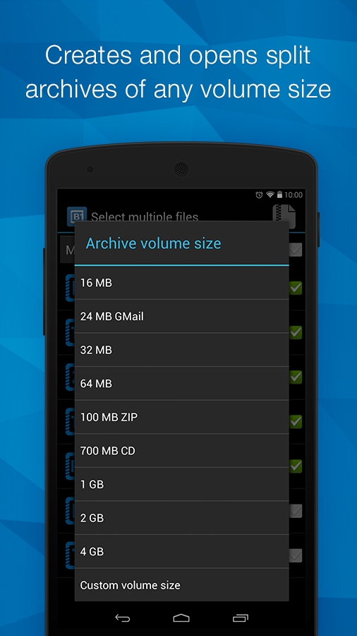 B1 Archiver zip rar unzip