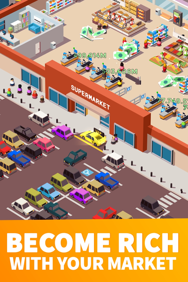 Idle Supermarket Tycoon - Tiny Shop Game