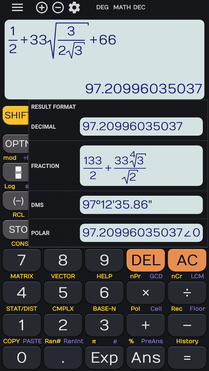 Fx Calculator 350es 84+ calculator sin cos tan