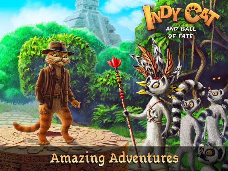 Indy Cat - Match 3 Puzzle Adventure