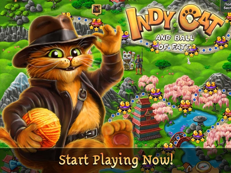 Indy Cat - Match 3 Puzzle Adventure