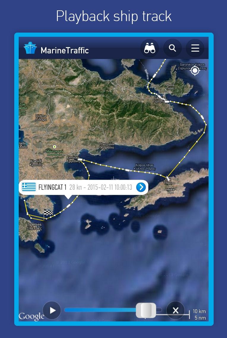 MarineTraffic ship positions