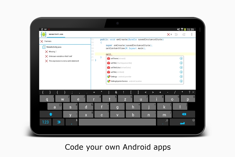 AIDE- IDE for Android Java C++