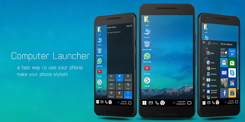 Computer Launcher - Win 10 Style