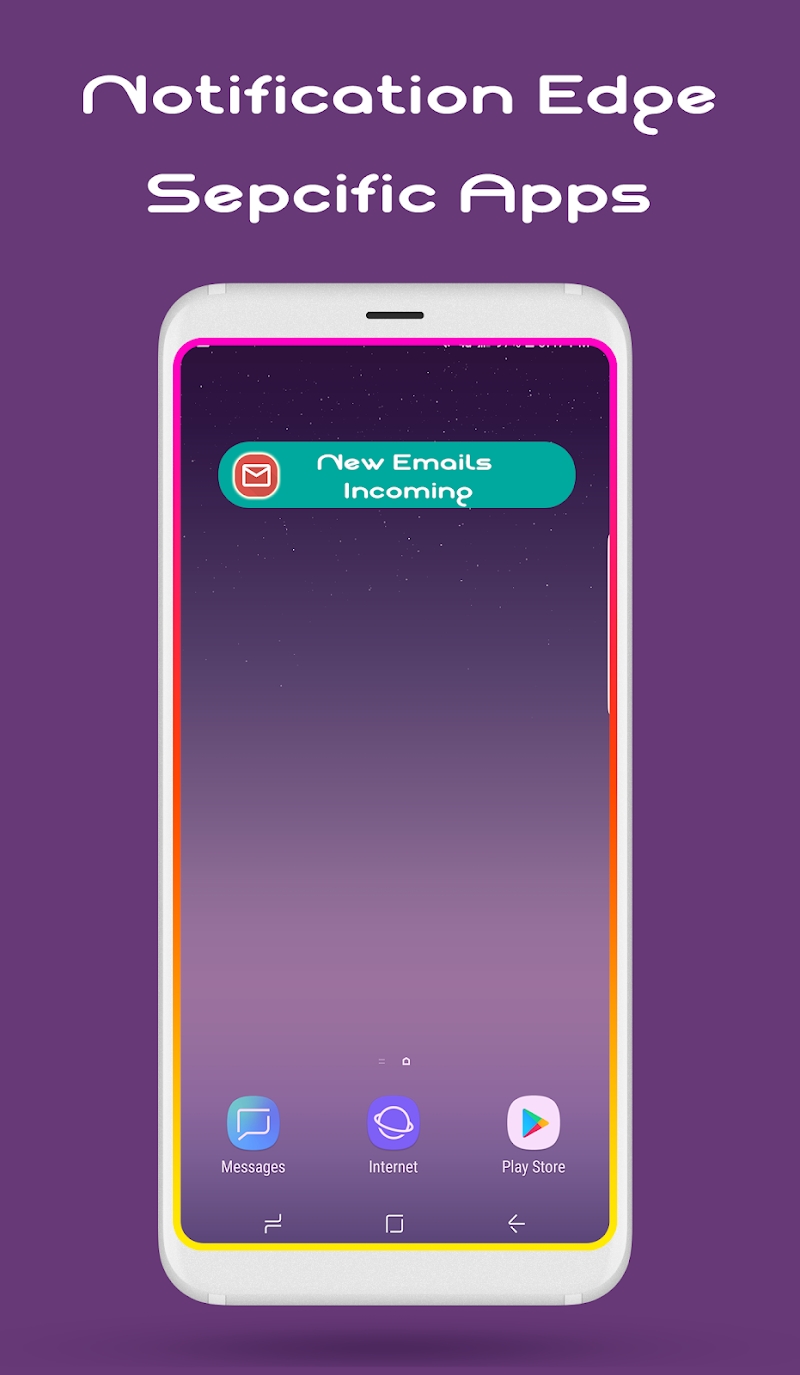 Edge Lighting : Notification, Rounded Corner