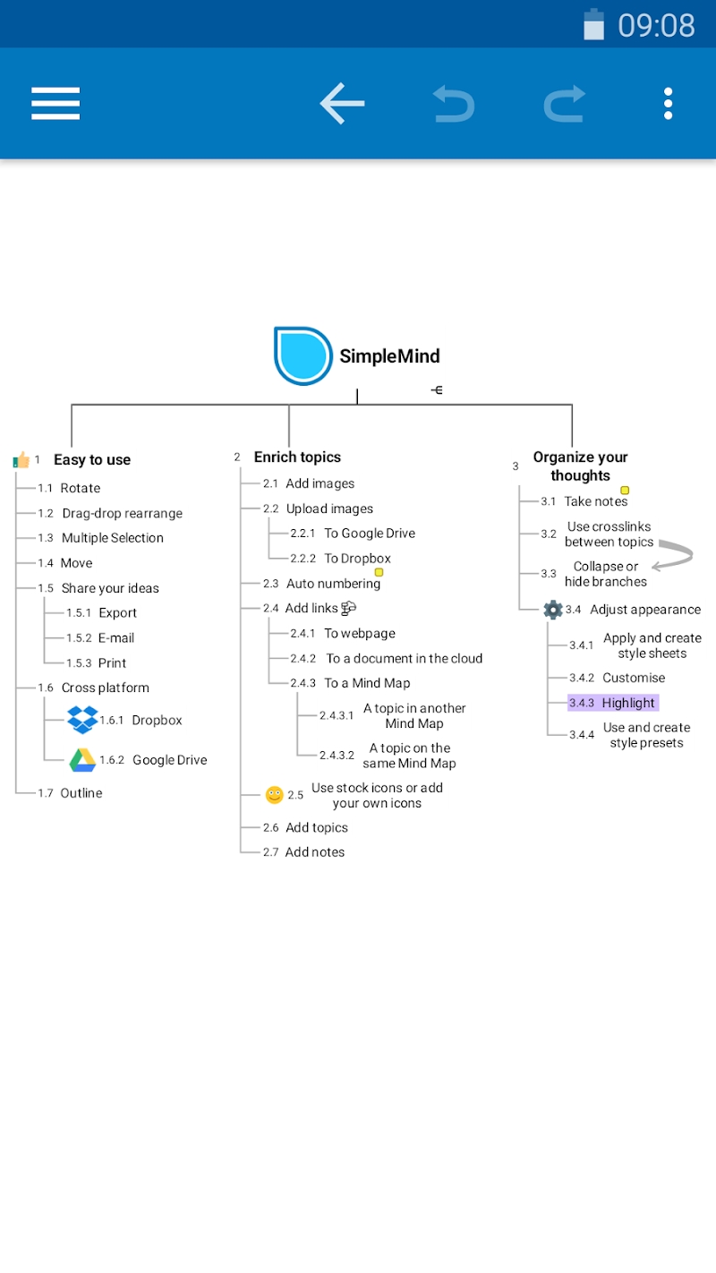 SimpleMind Pro - Intuitive Mind Mapping