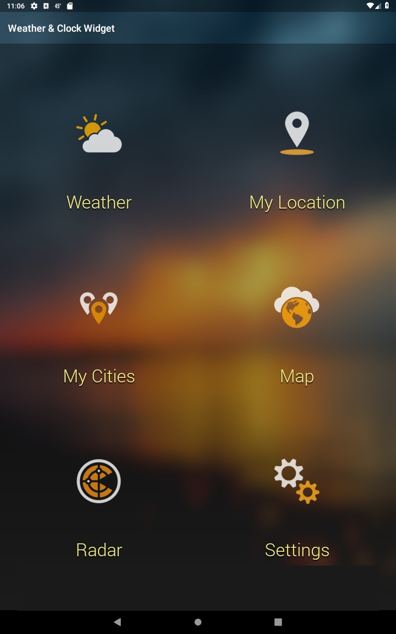 Weather & Clock Widget for Android Ad Free