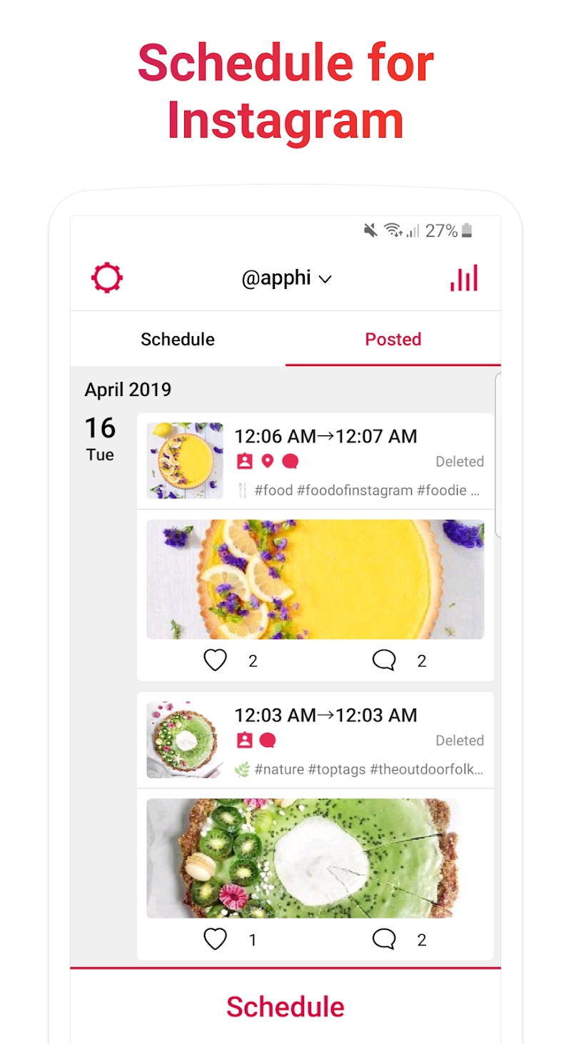 Apphi - Schedule Posts for Instagram