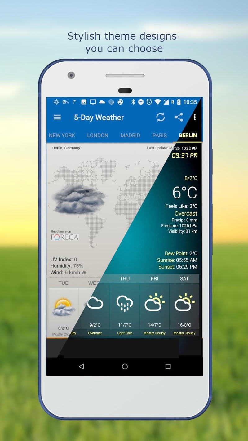 Weather & Clock Widget for Android Ad Free