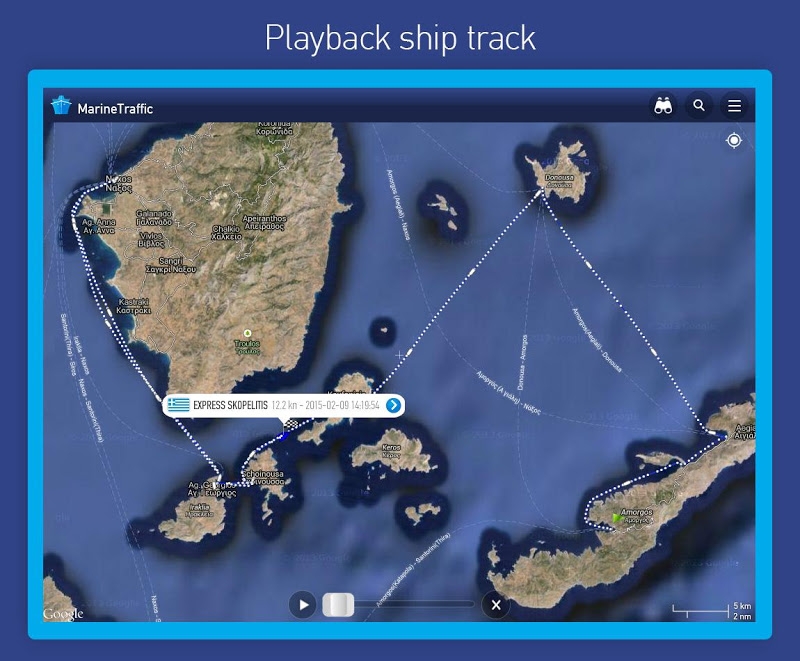 MarineTraffic ship positions