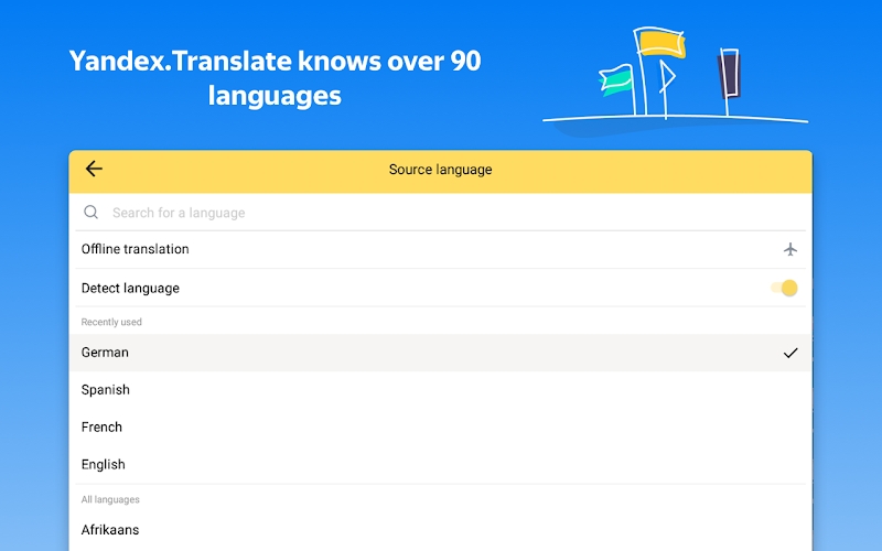 Yandex.Translate – offline translator & dictionary