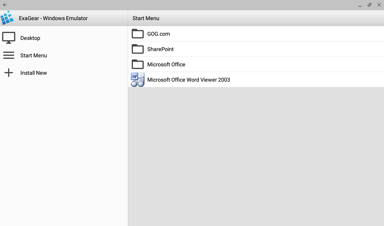 ExaGear - Windows Emulator