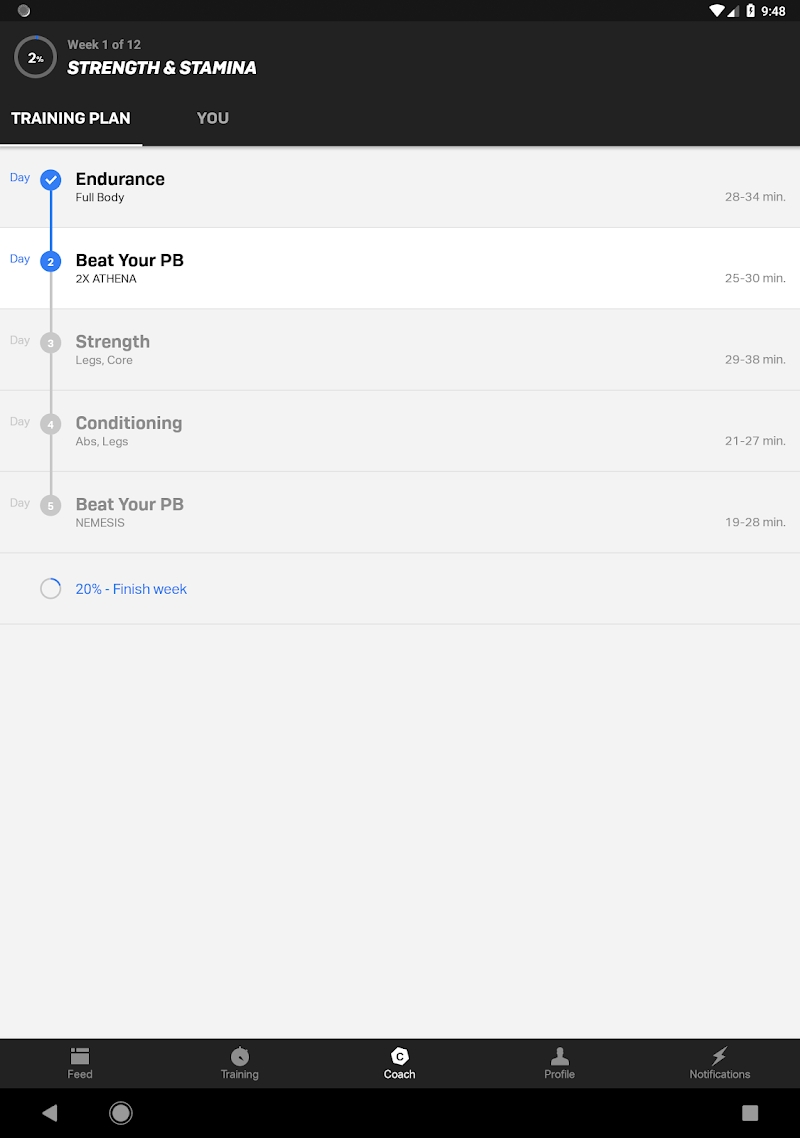 Freeletics - Workout & Fitness. Body Weight App