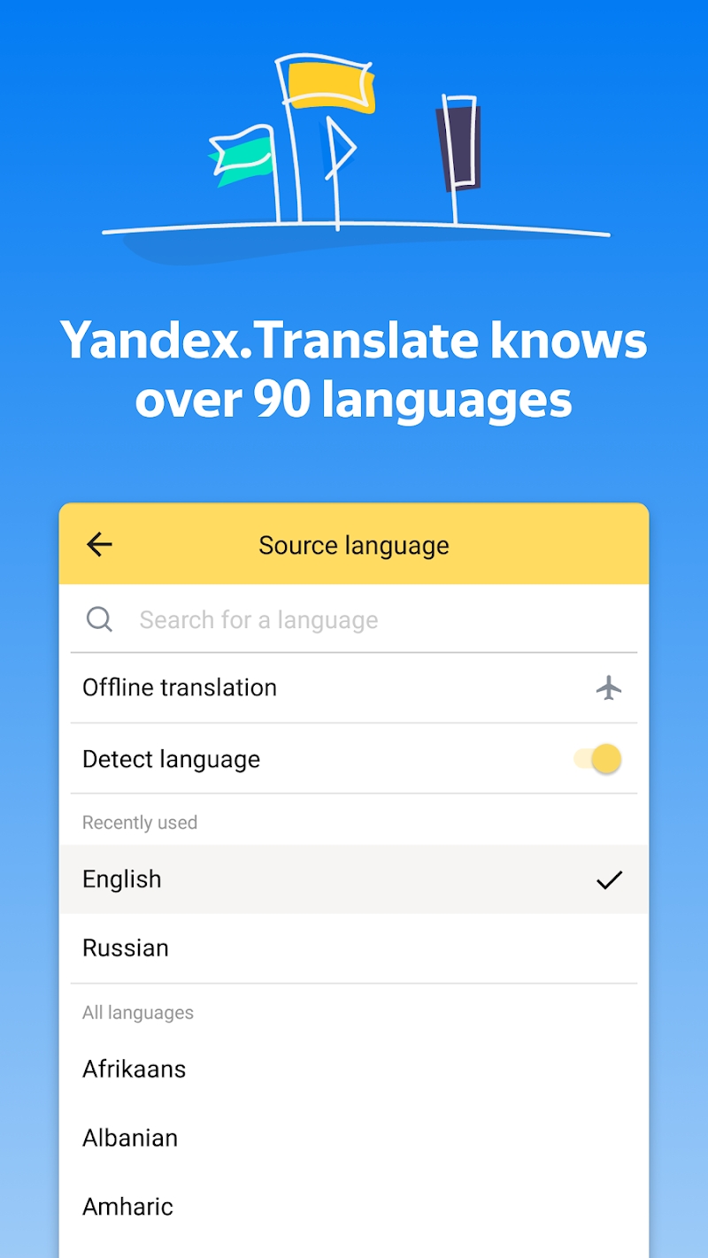 Yandex.Translate – offline translator & dictionary