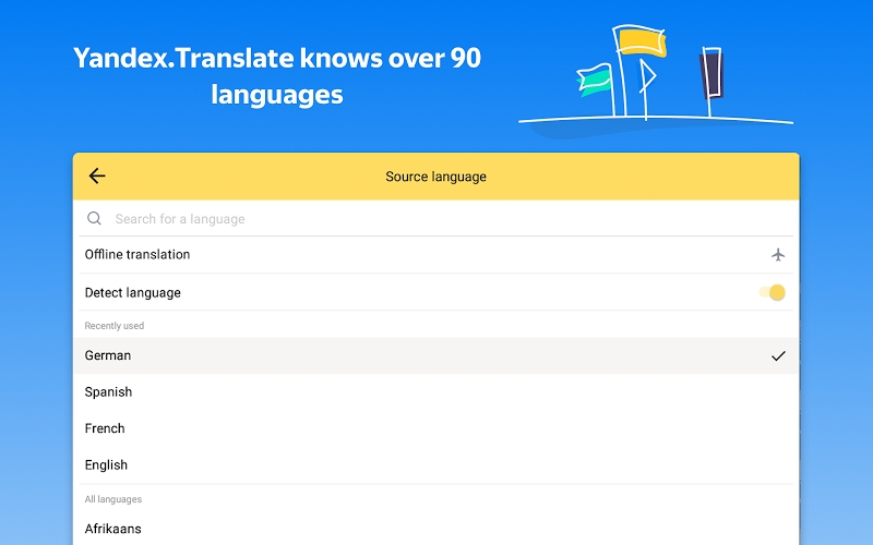 Yandex.Translate – offline translator & dictionary