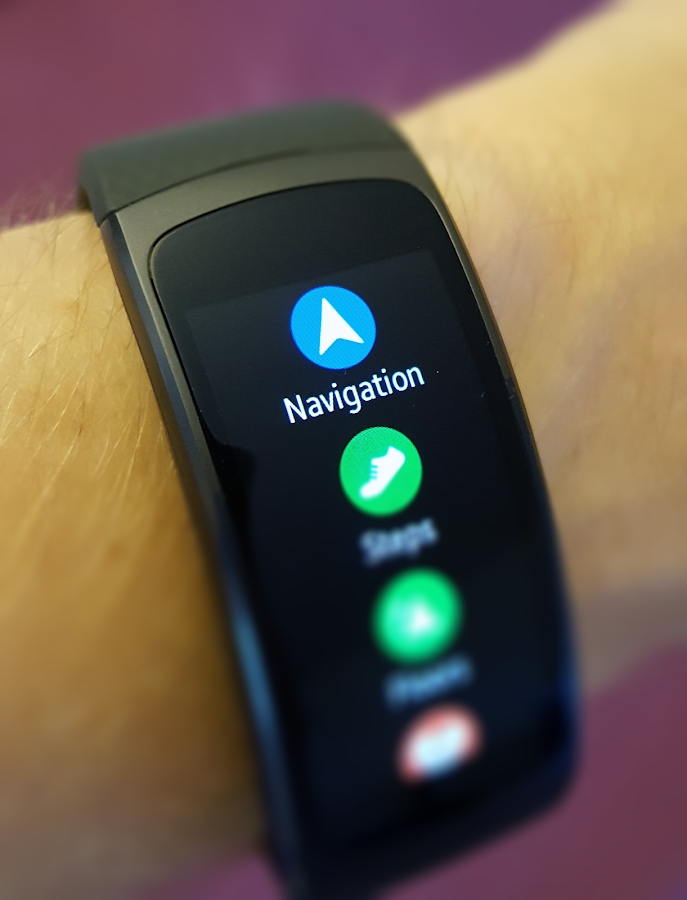 Gear Fit2 Navigation