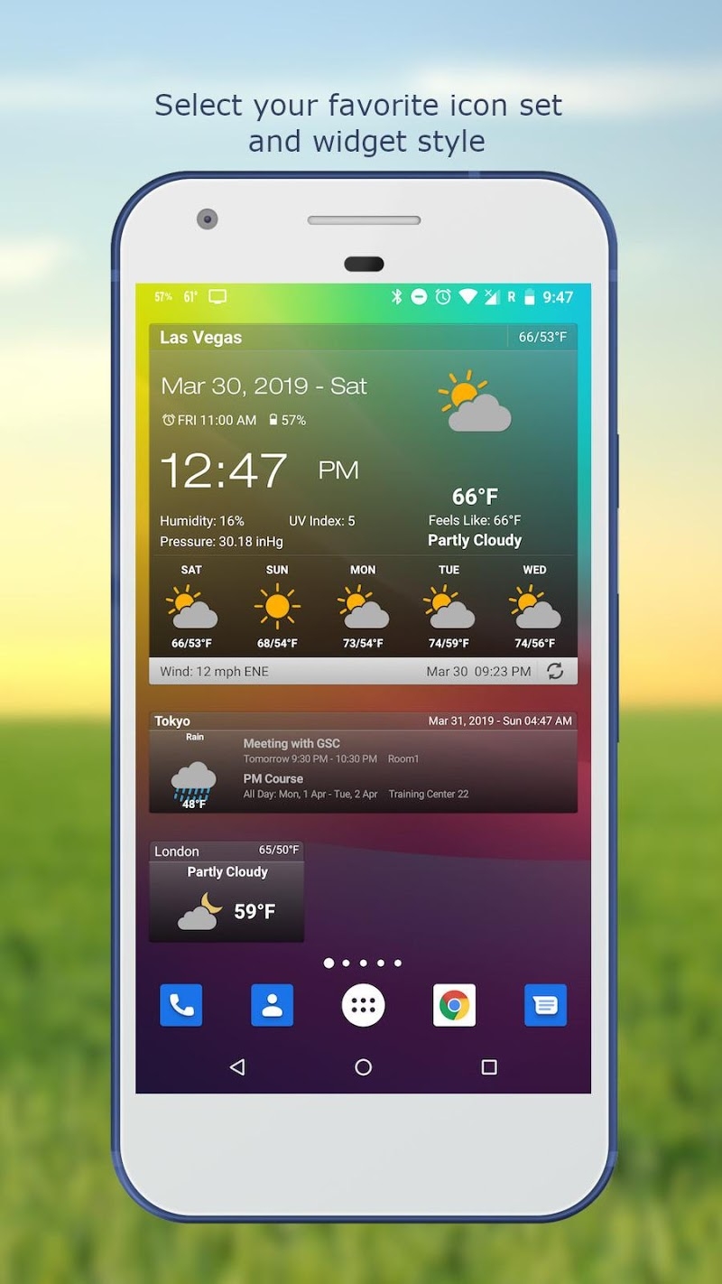 Weather & Clock Widget for Android Ad Free