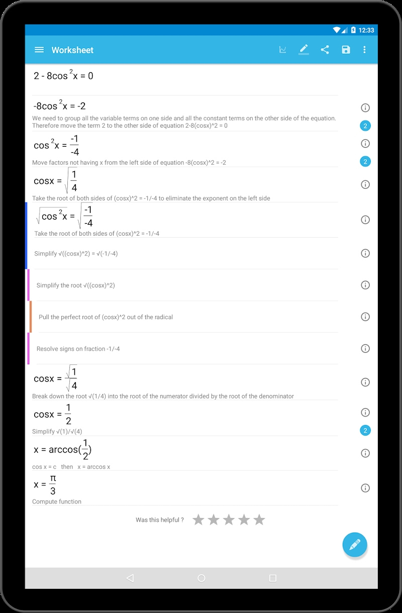 MalMath: Step by step solver