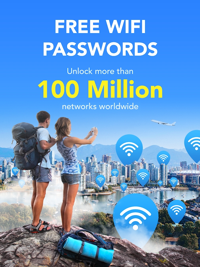 WiFi Map — Free Passwords & Hotspots