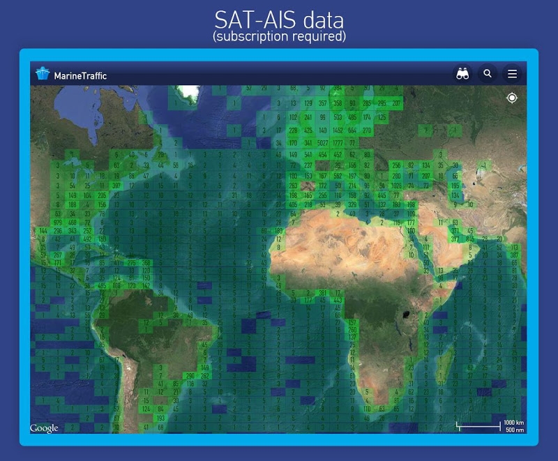 MarineTraffic ship positions