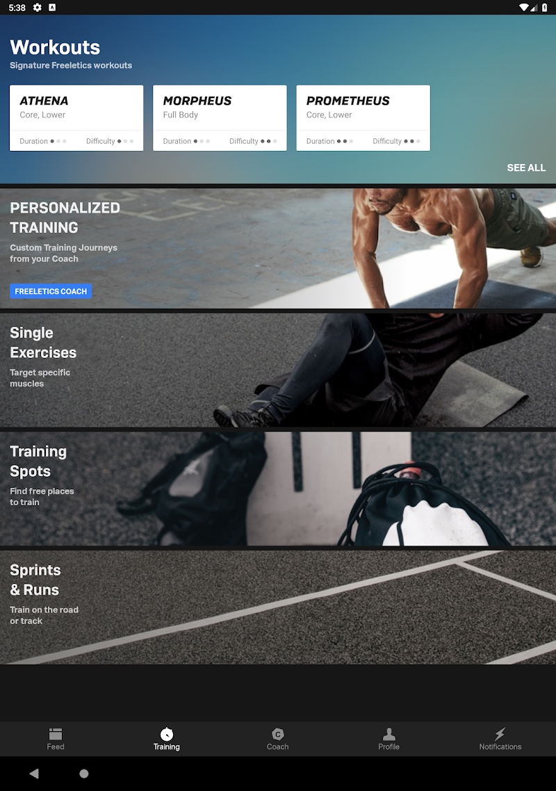 Freeletics - Workout & Fitness. Body Weight App