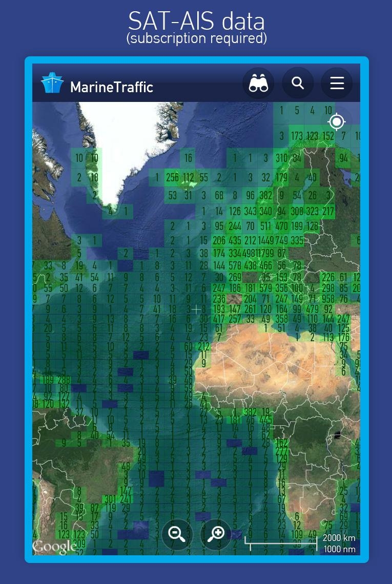 MarineTraffic ship positions