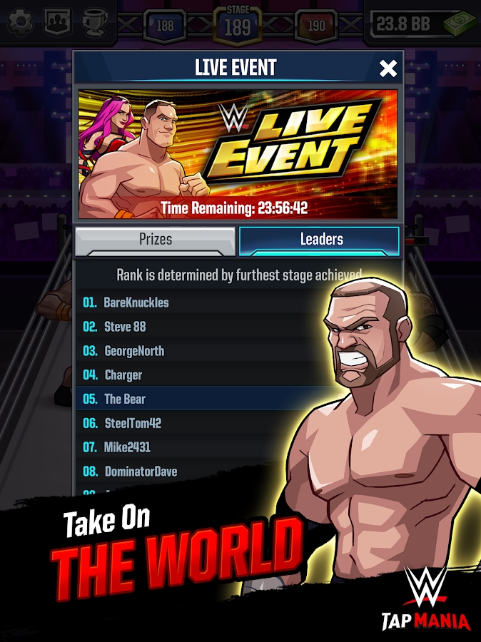 WWE Tap Mania: Get in the Ring in this Idle Tapper