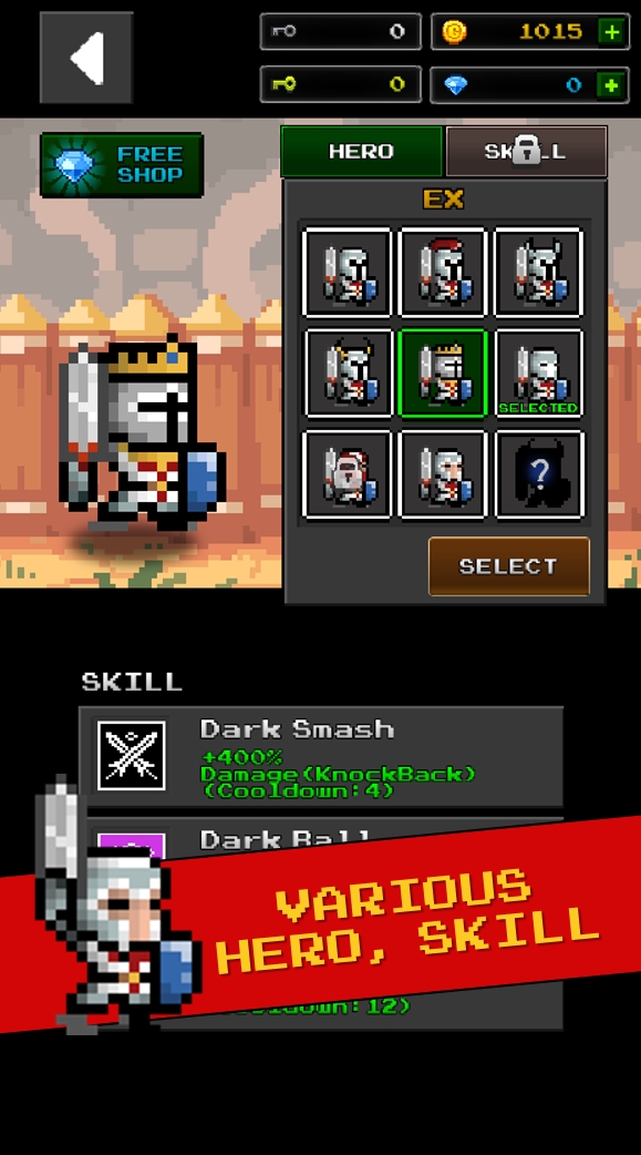 Dungeon X Pixel Hero VIP