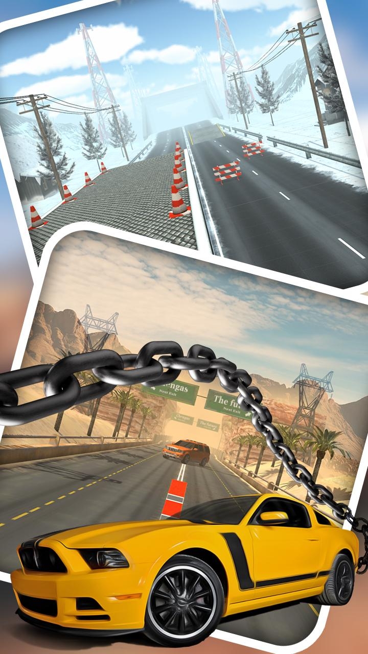 Chained Car Racing Games 3D