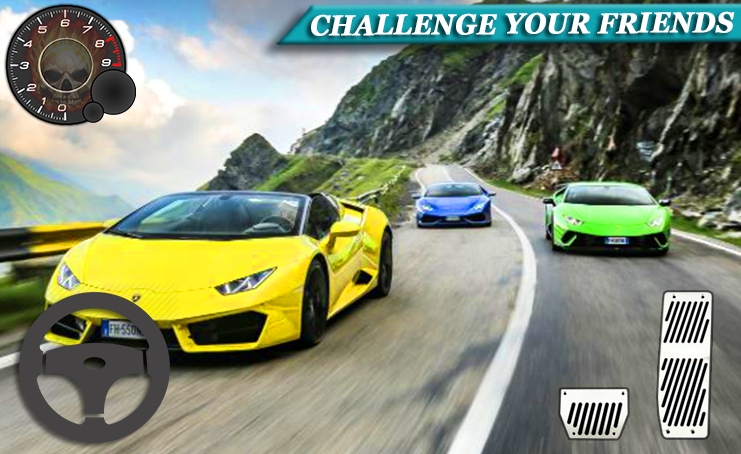 Lamborghini Car Racing Driving